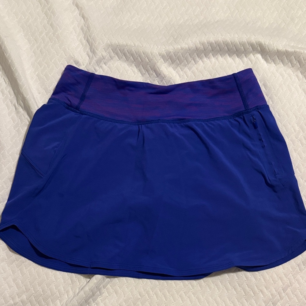 Outdoor Voices Blue and Purple Exercise Skort